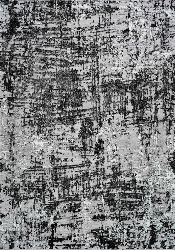 modern abstract lines black rug portrait