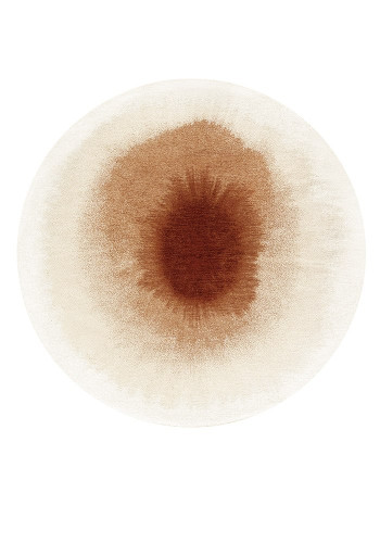 brown abstract eco rug portrait