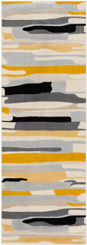 multicolour abstract rug portrait