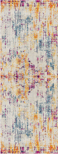 multicolour abstract rug portrait
