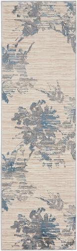 Calvin Klein CK005 Enchanting 01 Ivory Grey Blue Rug
