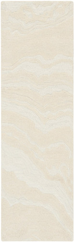 ivory abstract rug portrait