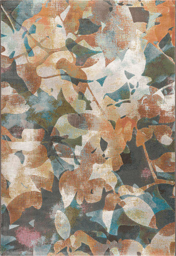 multicolour abstract rug portrait