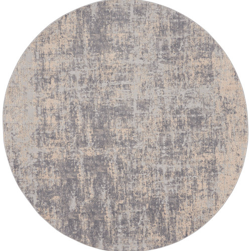 Rustic Textures RUS01 Ivory Silver Abstract Rug