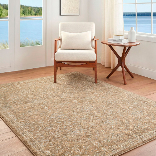 Penny 04 Vintage Traditional Brown Rug by Becki Owens x Livabliss