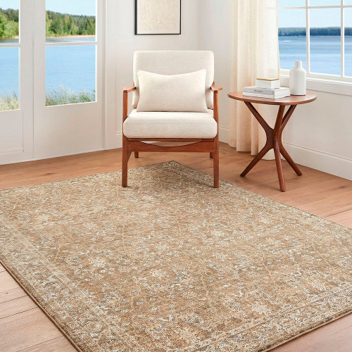 Penny 06 Vintage Traditional Brown Rug by Becki Owens x Livabliss