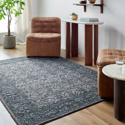 Sicily Vintage Wool Blue Rug