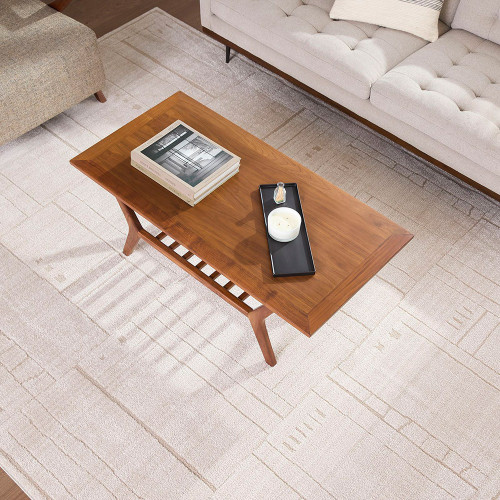 Alba Modern Graphic Ivory Rug
