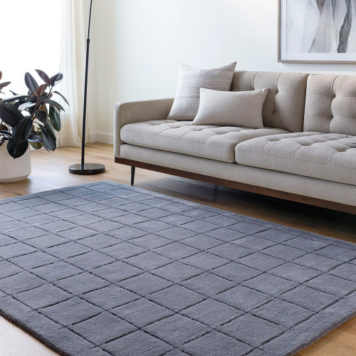 Brook Modern Wool Grey Rug