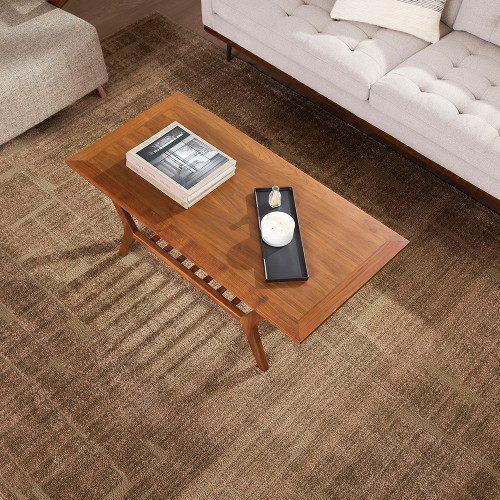 Alba Modern Graphic Brown Rug