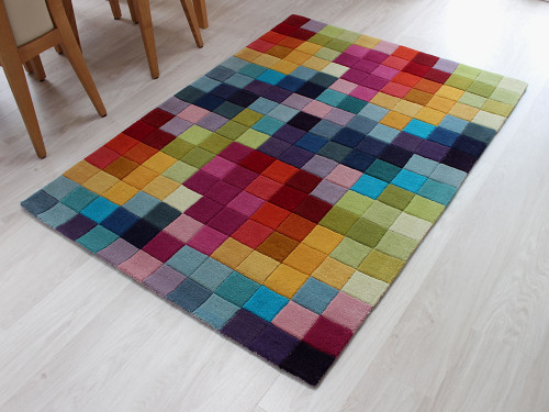 Funk Multi Colour Boxes Rug