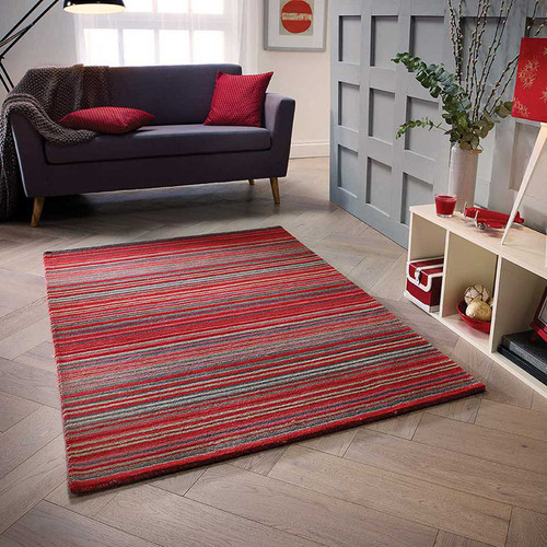 Carter Rug Red Stripe