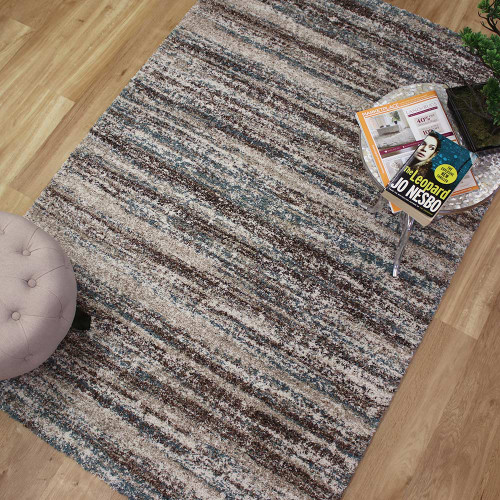 Mehari Rug Brown Blue Beige 94 6959
