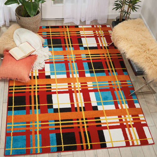 Nourison Oakdale rug ODK01 Red