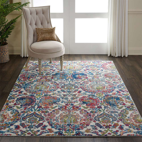 Ankara Global Rug ANR06 Vintage Ivory Blue