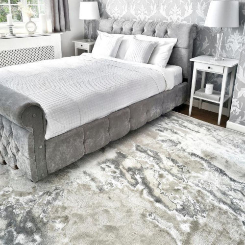 Aurora Rug AU02 Cloud Silky Abstract