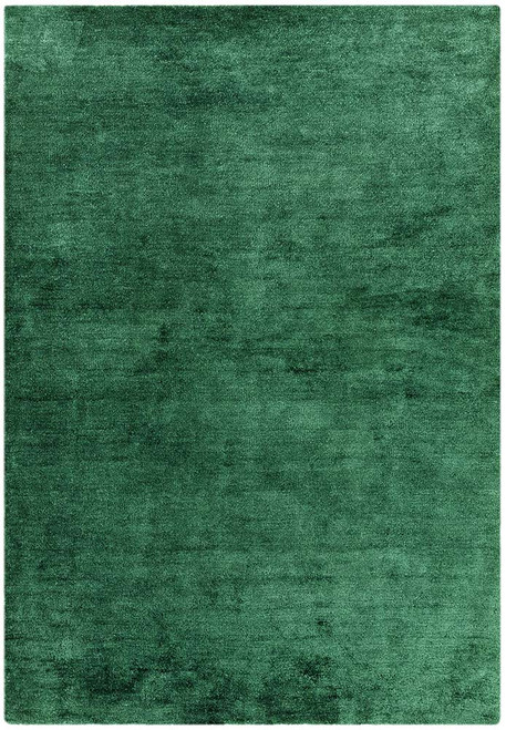 Milo Plain Shimmer Rug Green