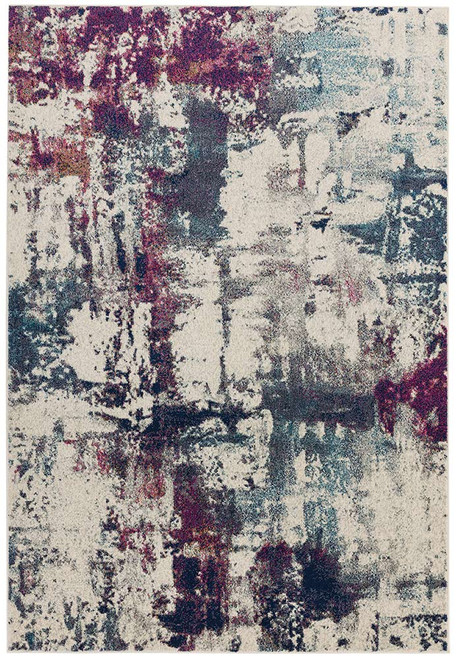 Nova Rug Abstract Navy Fuchsia NV23
