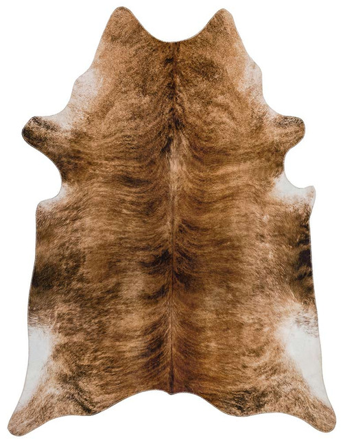 Texas Faux Cowhide Brown Rug