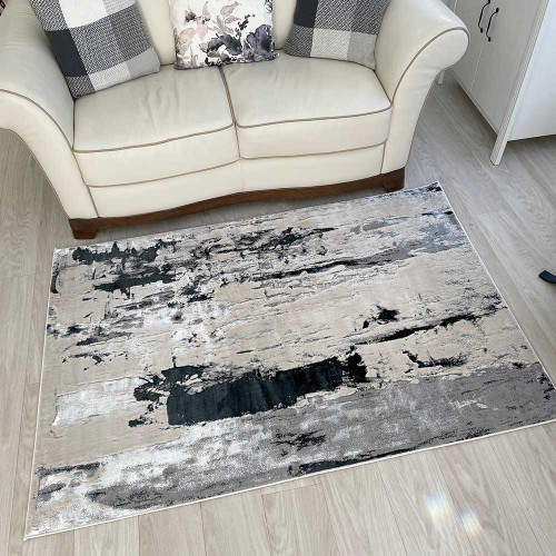 Aurora AU10 Glacier Rug Metallic Silver