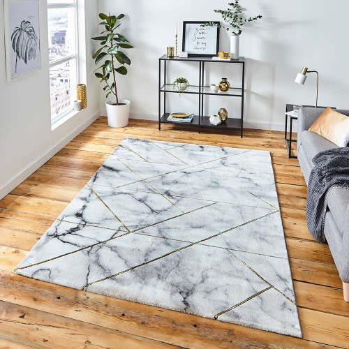 Craft 23299 Abstract Ivory Gold Rug