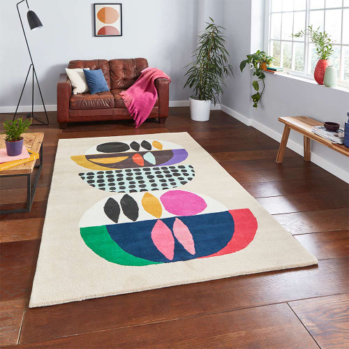 Inaluxe IX11 Neon Abstract Multi Rug 120x170cm