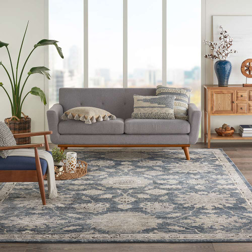 Quarry QUA06 Blue Beige Rug