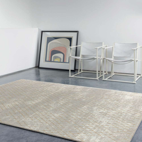 Gold Geometric Rug Chamonix