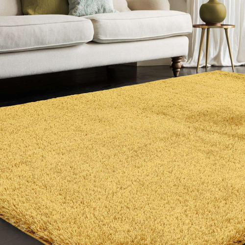 Payton Gold Shaggy Fluffy Rug