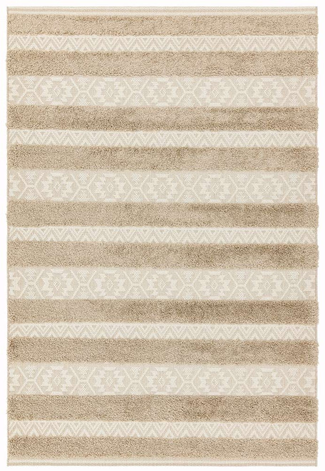 Monty Rug Natural Cream Stripe MN04
