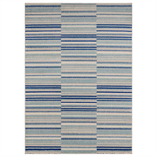 Muse Rug 05 Stripes Pastel Blue