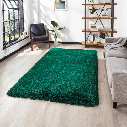Montana Shaggy Rug Jewel Green