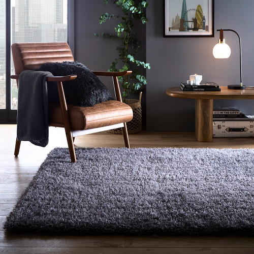 Origins Chicago New Grey Thick Shaggy Rug