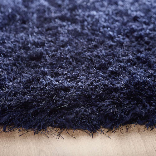 Origins Extravagance Navy Thick Shaggy Rug