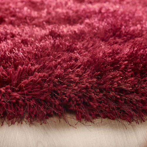 Origins Extravagance Wine Thick Shaggy Rug
