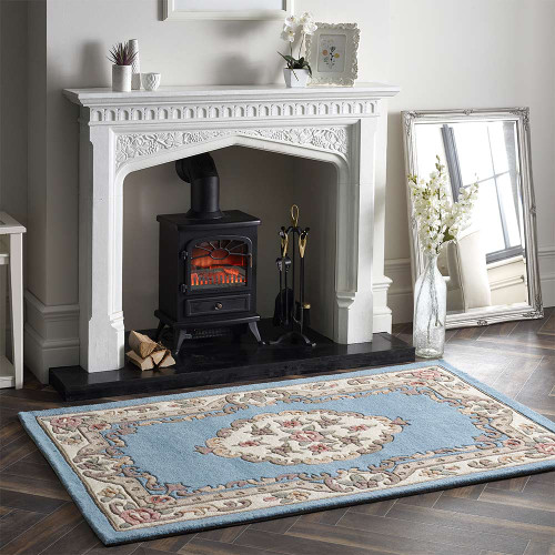 Origins Shensi Blue Aubusson Rug