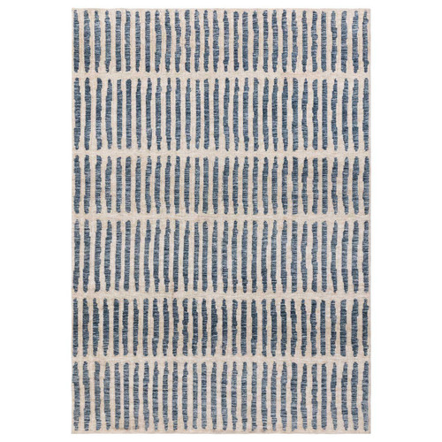 Mason Grid Rug Blue Light Beige