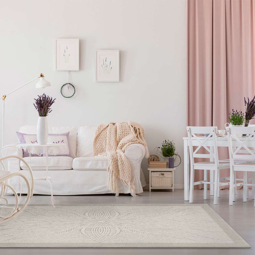 Brintons Noble Tric Light Grey Wool Rug