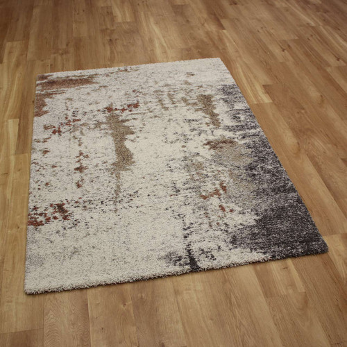 Cream Grey Neutral Terracotta Thick Mehari Rug 6787