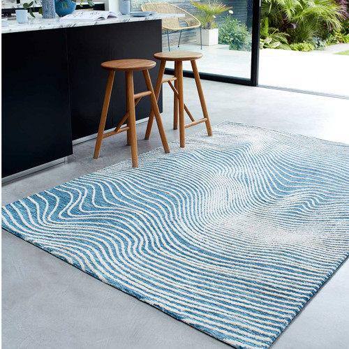 Mason Magnitude Blue Soft Contemporary Rug