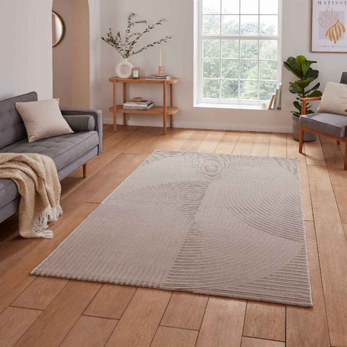 Flores 1924 Mink Washable Modern Rug