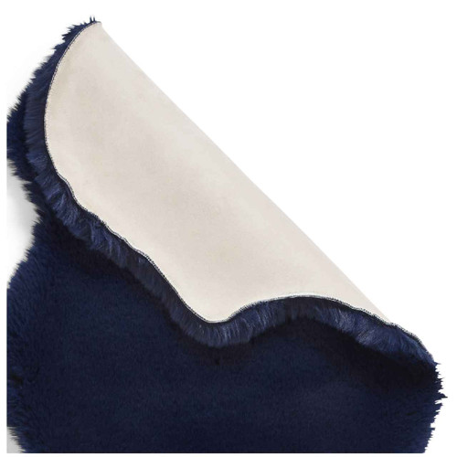 Super Teddy Navy Soft Faux Sheepskin