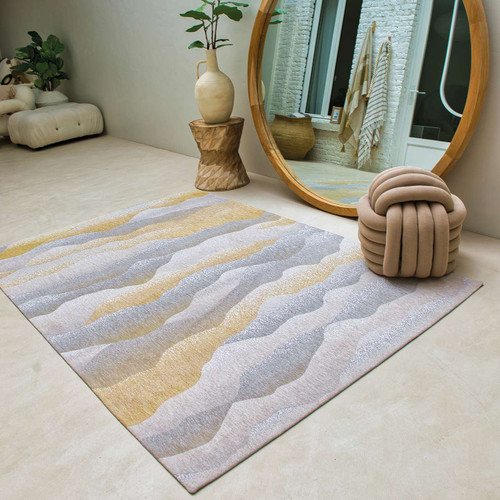 Himalaya Summer Thin Ochre Grey Rug 9380 LDP