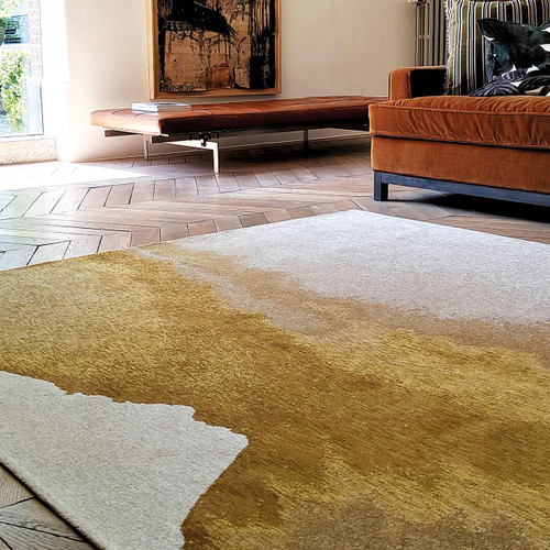 Lagoon Sunset Yellow 9333 Indoor Outdoor Washable Eco Rug