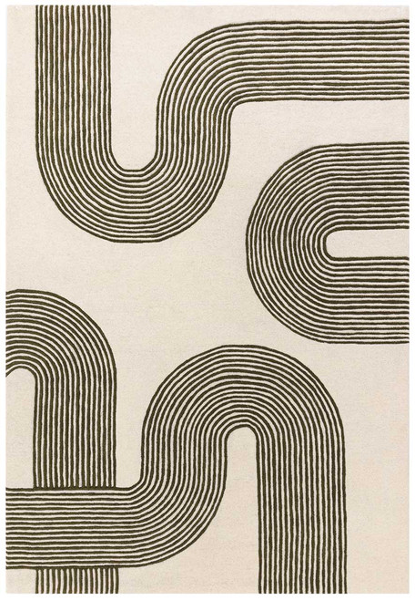 Matrix 86 Arches Forest Ivory Stylish Thick Wool Rug