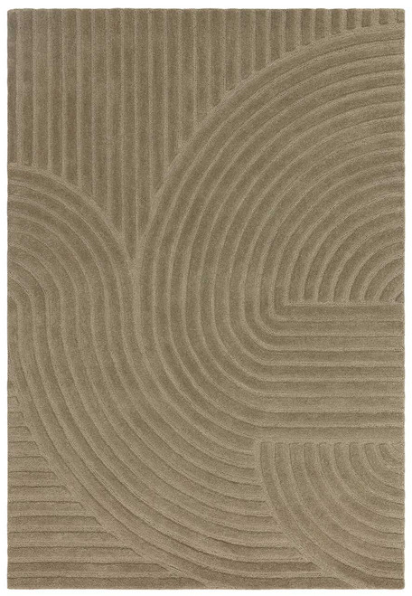 Hague Sage Thick Woolen Rug Hand Tufted