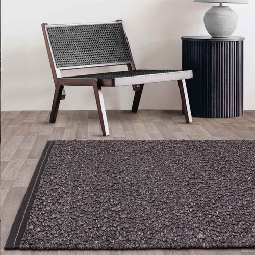 Elm Charcoal Chunky Boucle Rug