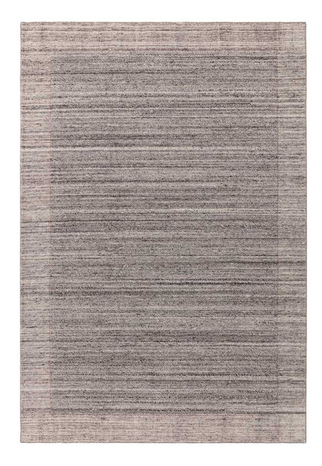 Larson Charcoal Indian Plain Border Rug