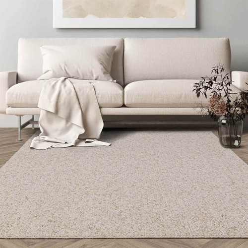 Boden Ivory Loop Plain Washable Rug