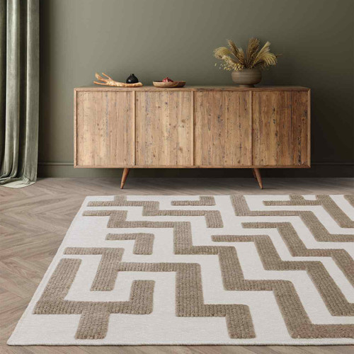 Freja Cove Sand Modern Washable Rug